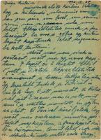 1942 Krausz Sándor zsidó 504/3 hadtáp KMSZ (közérdekű munkaszolgálatos) levele apjának Krausz Frigye...