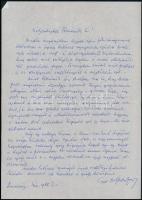 1985-1986 Juba Ferenc ismert tengerész saját kézzel írt levelei, 3 db