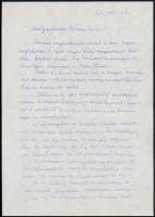 1985-1986 Juba Ferenc ismert tengerész saját kézzel írt levelei, 3 db