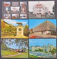 100 db MODERN román városképes lap / 100 modern Romanian town-view postcards