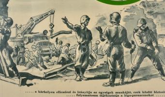 1953 Hollós Endre (1907 - ? ): Kárhelyparancsnok működése, propaganda plakát. Bp., Belügyminisztériu...