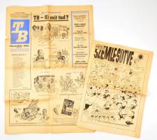 cca 1964 A TB és a Szemlesütve viccújságok 1-1 száma