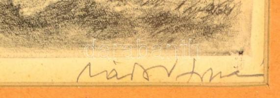 Zádor István (1882-1963):Aratás után. Rézkarc, papír, jelzett, üvegezett keretben, 25×35 cm