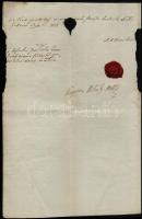 1848 Kiskunszabadszállás város szerződése a ja városi fogadó bérletéről. A városi elöljárók aláírásá...