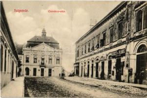 Szigetvár, Czindery utca, Szigeti Vilmos, Jádi Károly üzlete. Szigeti Vilmos saját kiadása