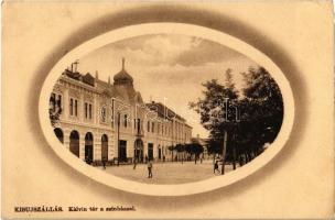 1915 Kisújszállás, Kálvin tér, színház. Záhony Lajos kiadása (EK)