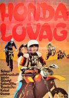 1982 Honda-lovag filmplakát, rendezte: Keiichi Ozawa, hajtogatva, 84×59 cm