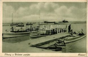 Tihany, Balaton part és kikötő, Rex és Rex II motoros személyhajók (EK)