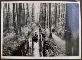 cca 1933-1934 Egy németországi utazás képei fotóalbumban, 35 db fotóval, benne a berlini Spreewald-b...