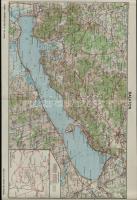 1935 A Balaton térképe. kiadja a m. kir. Balatoni Intéző bizottság 46x31 cm