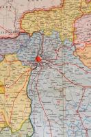 cca 1936 Csonka-Magyarország nagyméretű térképe. Foltos, szakadásokkal.  116x82 cm