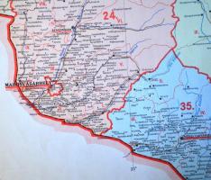 1942 Magyarország nagyméretű közigazgatási térképe. Honvéd Térképészeti Intézet. 126x106 cm