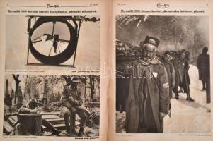 1916 Az Érdekes Újság 4 db háborús száma szakadásokkal