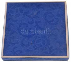 1976. "MÉE VII. Vándorgyűlése Pécs-Mohács" porcelán emlékplakett dísztokban (88mm) T:1