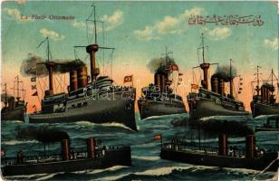 1913 La Flotte Ottomane / Ottoman Navy warships (Rb)