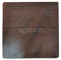 1978. "Kísérleti OSztály - ÖV Első Öntés 1978. XII. 12." egyoldalas Br plakett (59x59mm) T...