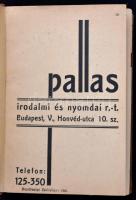 1941 Budapesti útmutató és címtár. Rendőrségi zsebkönyv. XXI. évfolyam. 1941. Szerk.: Barcza Pál et ...