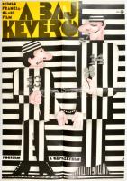 Révész Antal (1931-) Wigner Judit (1923-): A bajkeverő francia-olasz film plakátja, hajtott, 57×40 cm