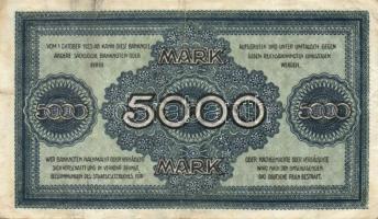 Német Birodalom/Weimari Köztársaság/Szászország/Sachische Bank zu Drezden 1923. 5000M 3klf típusban ...