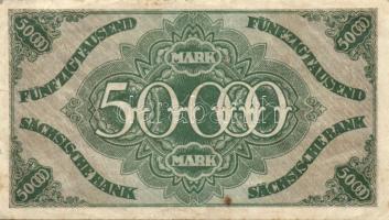 Német Birodalom/Weimari Köztársaság/Szászország/Sachische Bank zu Drezden 1923. 10000M, 50000M, 1000...