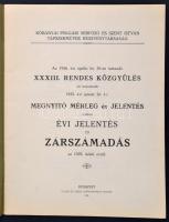 1926 A Köbányai Serfőző és Szent István Tápszerművek rt. Évi jelentése és zárszámadása. 32p
