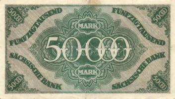 Német Birodalom/Weimari Köztársaság/Szászország/Sachische Bank zu Drezden 1923. 10000M, 50000M T:II/...