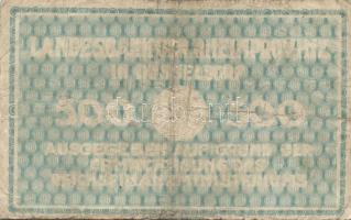 Német Birodalom/Weimari Köztársaság/Poroszország/Rheinprovinz/Landesbank 1923. 500M T:II/III+