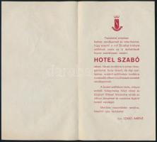 cca 1930 A budapesti Erzsébet Királyné Szálloda új szárnya Hotel Szabó néven alakul meg, ismertető k...