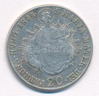 1845B 20kr Ag "V. Ferdinánd" T:2,2-
Huszár 2081., Unger III.:1419