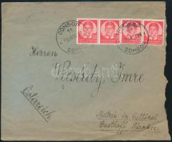 1937 vitéz Vecsérdy Imre egykori tart. főhadnagy részére szóló levél egy zombori barátjától Ausztriá...