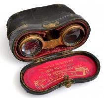 Antik Liefils Paris színházi látcső, gyöngyház berakással, sérült tokkal, 10x5,5 cm/
Antique Lefils...