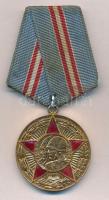 Szovjetunió 1968. 50 éves a Szovjet Fegyveres Erők sárgaréz kitüntetés mellszalagon T:2 Soviet Union 1968. 50 Years of the Armed Forces of the USSR brass medal with ribbon C:XF