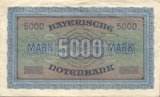 Német Birodalom/Weimari Köztársaság/Bajorország/Bayerische Notenbank 1922-1923. 5000M + 25000M T:II/...