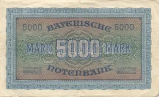 Német Birodalom/Weimari Köztársaság/Bajorország/Bayerische Notenbank 1922-1923.1000M + 5000M + 50000...