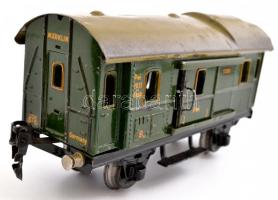 Märklin 0-s postakocsi. Lemez, szép állapotban. 19 cm