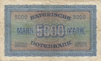 Német Birodalom/Weimari Köztársaság/Bajorország/Bayerische Notenbank 1922-1923. 5000M + 50000M T:II/...