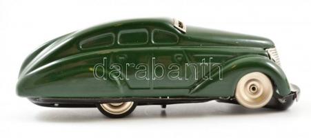 Schuco 1010 fém kisautó, kulccsal, eredeti dobozában működik, leírással, 12 cm