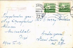 ~1930 Fonyód, Balaton part, leánytábor, kézimunkázás. Bellainé fényképész, photo