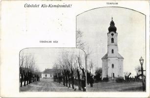 1906 Kiskomárom (Zalakomár), Római katolikus templom, Uradalmi ház. Skopál Fülöp kiadása