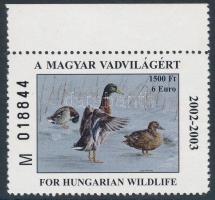 2002 A magyar vadvilágért segélybélyeg