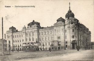 Kosice, military headquarter, tram, Kassa Hadtestparancsnokság, villamos