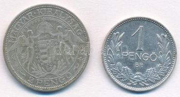 1929. 2P Ag + 1939. 1P Ag "Madonna" T:1,3 patina Adamo P6, P7