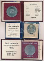 1982. 100Ft Cu-Ni "Labdarúgó világbajnokság 1982" + 1983. 100Ft alpakka "Széchenyi Is...
