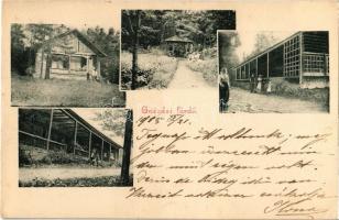 1905 Gnézda, Gnazdy, Hniezdne; fürdő épületek és pavilon / spa buildings and pavilion