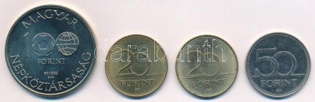 1985. 100Ft alpakka "Labdarúgó Világbajnokság 1986. - Mexikó térkép" + 2003. 20Ft "De...