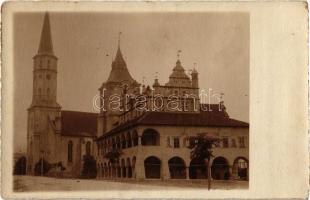 1917 Lőcse, Levoca; Városház / town hall. photo + K.u.K. Reservespital in Lőcse