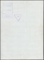 cca 1970 Vincze János (1922-1998): (A kecskeméti) Dinnye piac, vintage fotóművészeti alkotás, a háto...