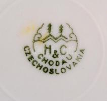 Epiag 6 db süteményes tányér. Kis kopással d:17 cm