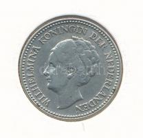Hollandia 1928. 1/2G Ag I. Vilma T:2 Netherlands 1928. 1/2 Gulden Ag Wilhelmina I C:XF
