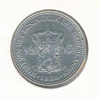 Hollandia 1928. 1/2G Ag "I. Vilma" T:2
Netherlands 1928. 1/2 Gulden Ag "Wilhelmina I...
